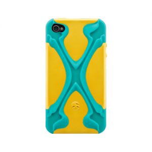 Чехол SwitchEasy CapsuleRebel X Cyan/Yellow for iPhone 4/4S (SW-REBX4S-BY)